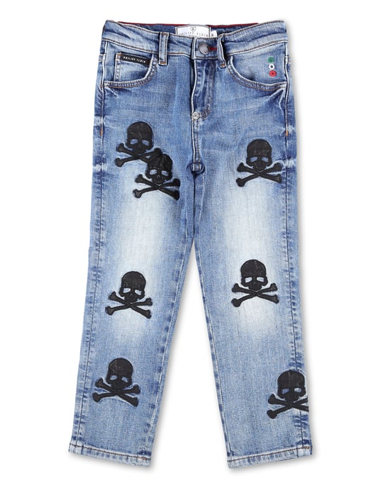 Denim Broek Skull - Image 1