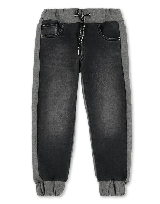 Denim Jogging Trousers Skull - Image 1
