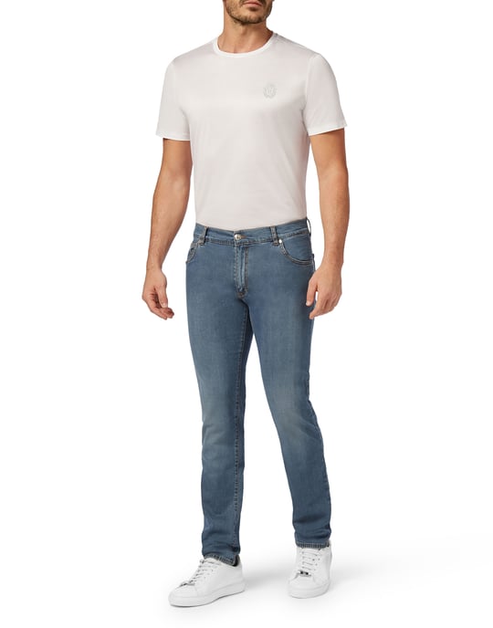 Jeans med rakt snitt och vapenmärke - Image 2