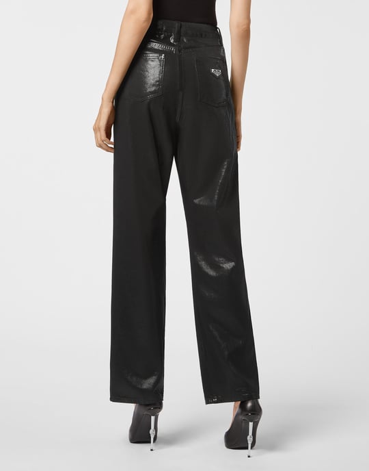Denim Trousers Loose Fit Iconic Plein - Image 3