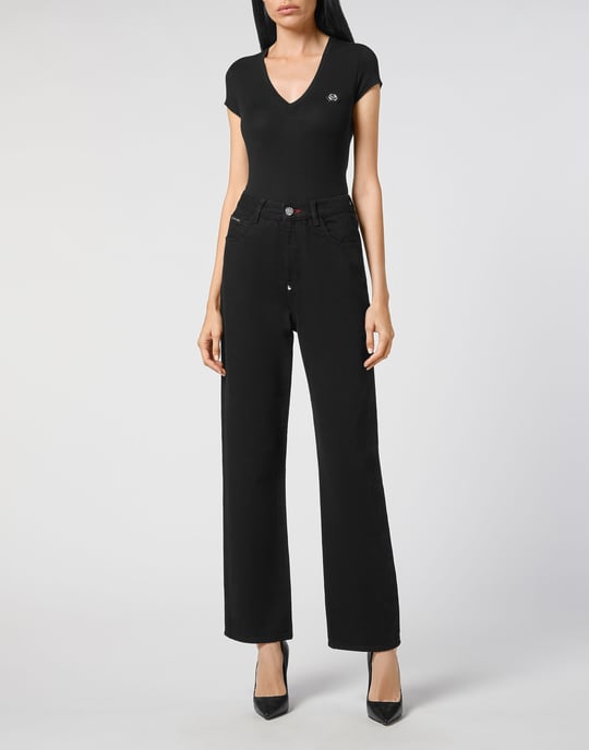 Denim Broek Losjes Iconic Plein - Image 4