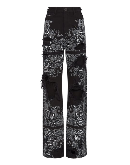 Wide-Leg Jeans Paisley - Image 1