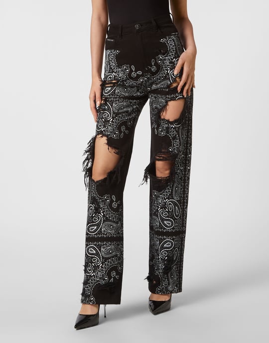 Wide-Leg Jeans Paisley - Image 2