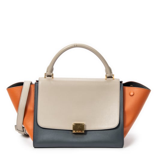 Small Tricolor Trapeze Shoulder Bag - Image 1