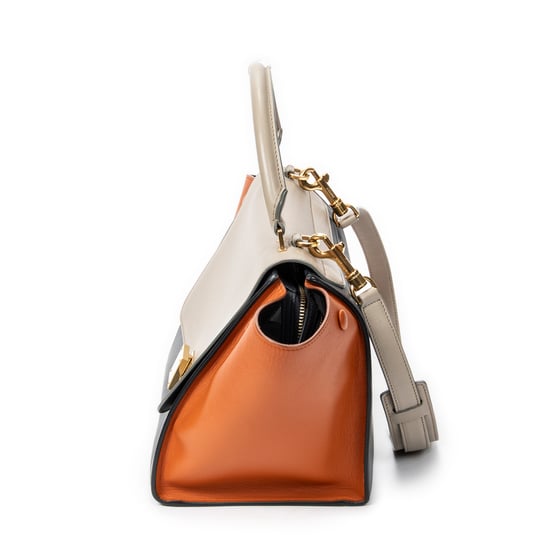 Small Tricolor Trapeze Shoulder Bag - Image 3