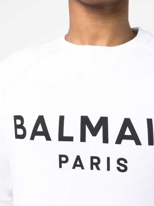 Logo Printed Sweatshirt in White - Image 3