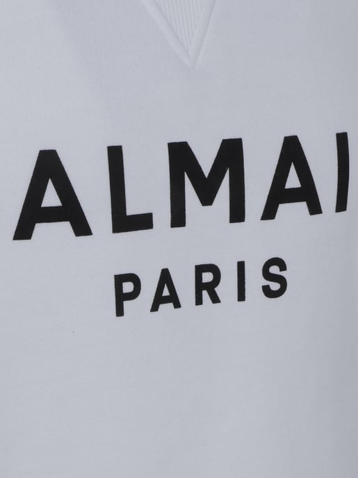 Logo Printed Sweatshirt in White - Image 5