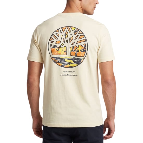 Timberland Mens T Shirts Illustrated Tree Logo Crew Neck Pullover Summer Top New - Image 2