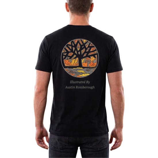 Timberland Mens T Shirts Illustrated Tree Logo Crew Neck Pullover Summer Top New - Image 2