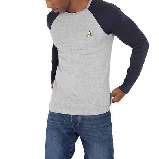 BRAVE SOUL Mens Long Sleeve T Shirts Crew Neck Casual Top Summer Cotton Tee NEW - Image 1