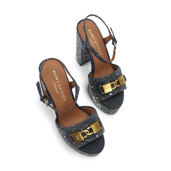 Kurt Geiger London Denim Kingsley Platform Sandals - Image 2
