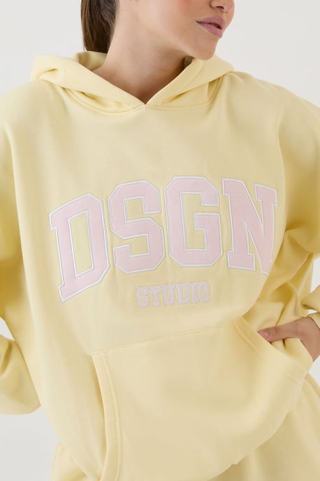 DSGN Studio Collegiate Applique Oversized Hoodie - Image 4