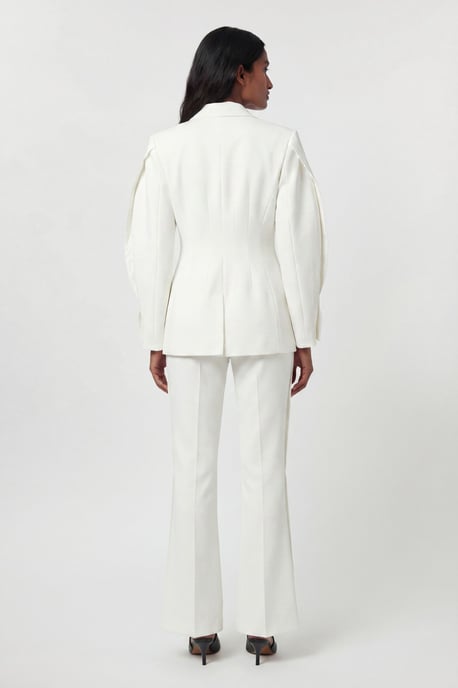 Compact Stretch Sculpted Waist Tailored Blazer - Image 3