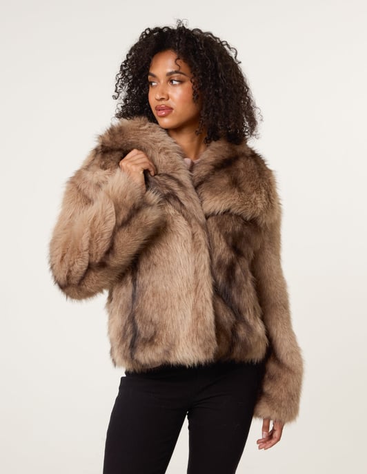 Faux Fur Coat - Image 1