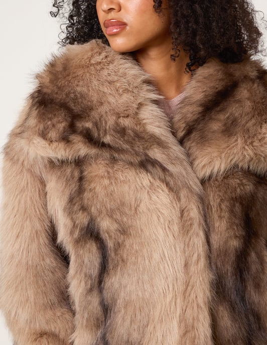Faux Fur Coat - Image 3