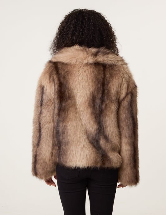 Faux Fur Coat - Image 4