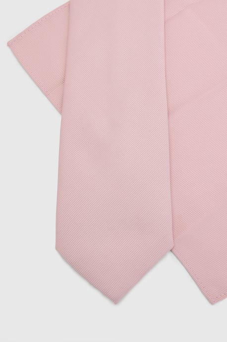 Light Pink Plus & Tall Tie and Pocket Square - Image 2