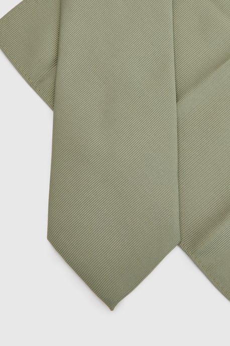 Khaki Plus & Tall Tie and Pocket Square - Image 2