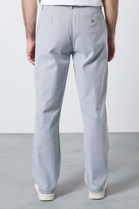 Navy Stripe Premium Chino Trousers - Image 3