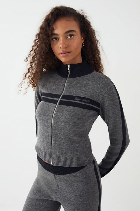 DSGN Studio Fitted Zip Through Sweatshirt - Image 1