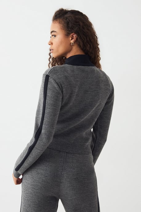 DSGN Studio Fitted Zip Through Sweatshirt - Image 2