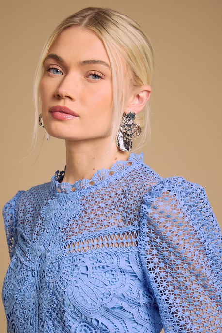 Contrast Lace Mini Dress - Image 4