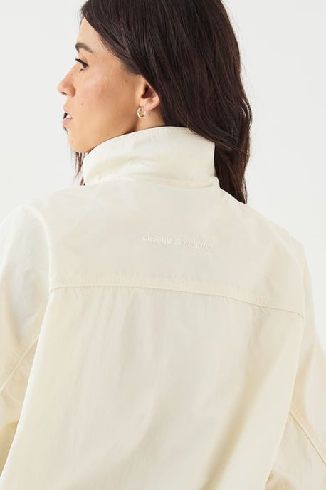 DSGN Studio Nylon Zip Through Funnel Neck Track Jacket - Image 4