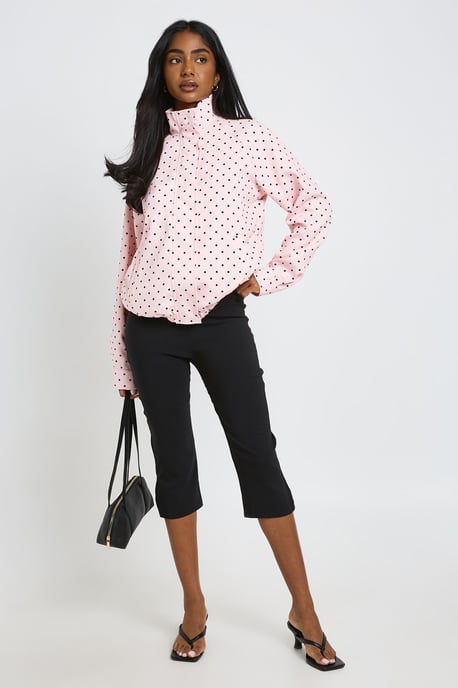 Polka Dot Funnel Neck Jacket - Image 3