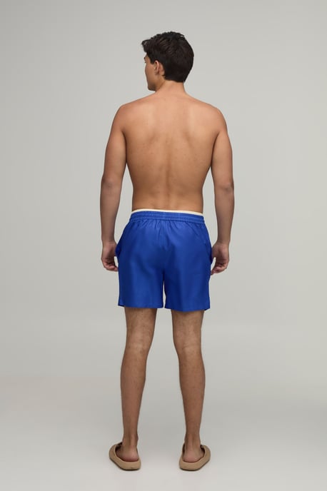 Contrast Double Waistband Mid Length Swim Short - Image 2