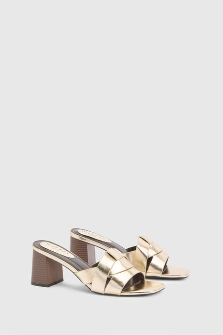 Brooklyn Faux Leather Block Heel Mules - Image 3