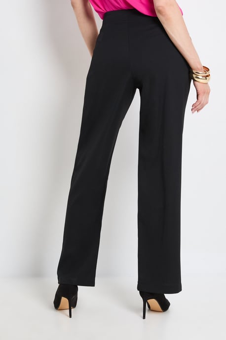 Button Detail Straight Leg Trousers - Image 3