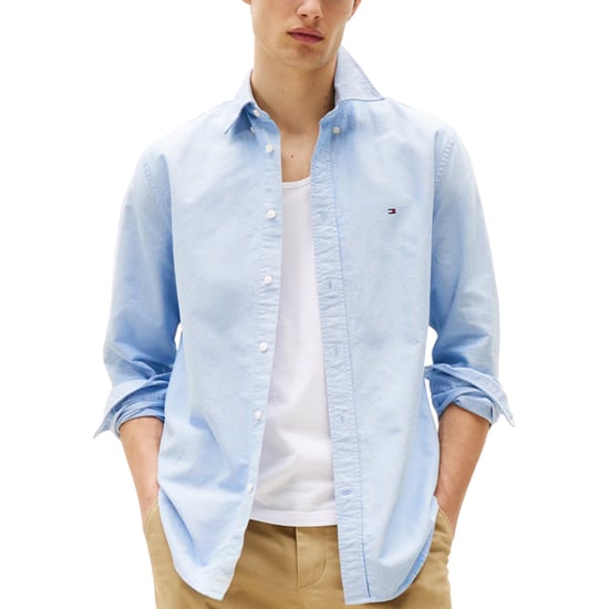TOMMY HILFIGER Mens Shirts Regular Fit Oxford Long Sleeve Casual Cotton Formal - Image 1