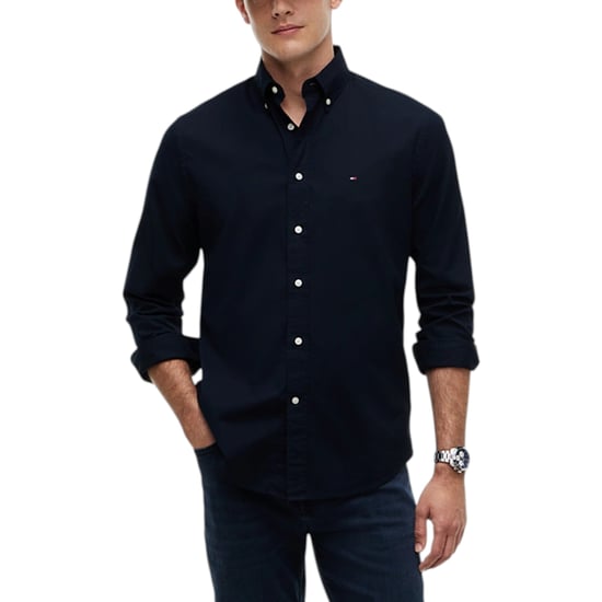 TOMMY HILFIGER Mens Shirts Regular Fit Oxford Long Sleeve Casual Cotton Formal - Image 1