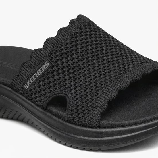 Skechers Ultra Flex 3.0 Sandal-bring I Womens Sliders Black - Image 4