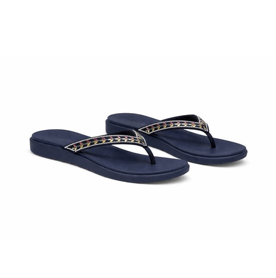 Skechers Meditation Luxe - Classic Rom Womens Toe-post Sandals Navy/multi - Image 3