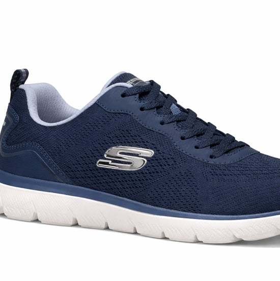 Skechers Summits-quiet Dream Womens Casual Trainers Navy - Image 3