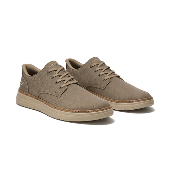Skechers Hyland - Justino Mens Casual Trainers Dark Taupe - Image 3