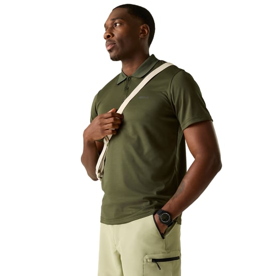 Regatta Heren Maverick V Actief Poloshirt (Donkere Khaki) - Image 1