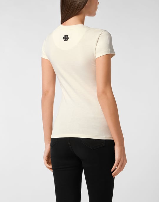 Bomull Sexig Pure Fit T-shirt Teddy Waiter Crystal - Image 5