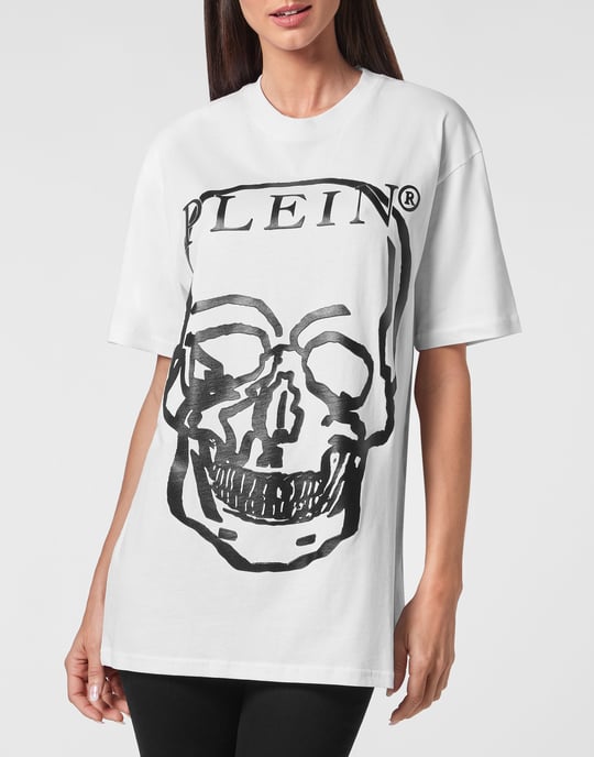 T-Shirt Rund Hals Skull And Plein - Image 3