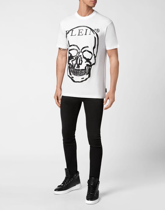 T-Shirt Rund Hals Skull And Plein - Image 5