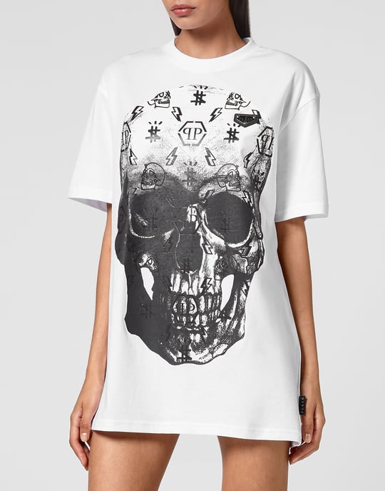 T-Shirt Rund Hals Skull - Image 3