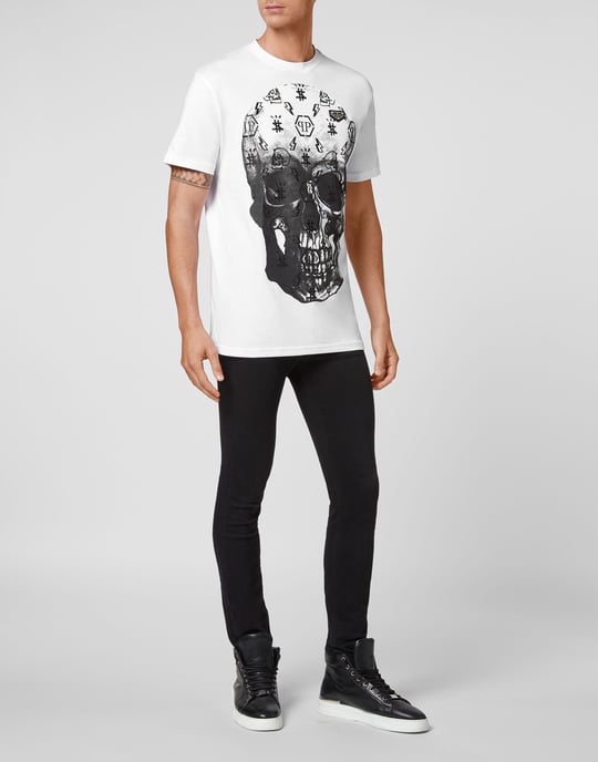 T-Shirt Rund Hals Skull - Image 4