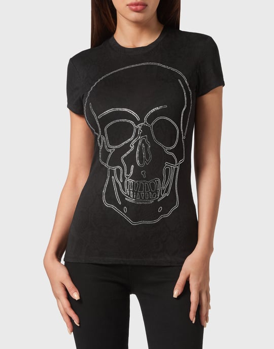 T-Shirt Rund Hals Skull - Image 2