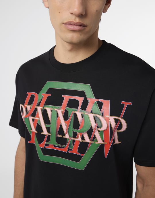 Round Neck T-Shirt Logo Hexagon - Image 3