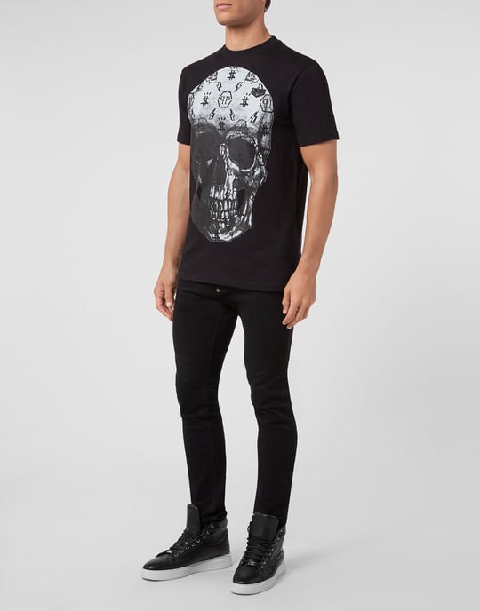 T-Shirt Rund Hals Skull - Image 5