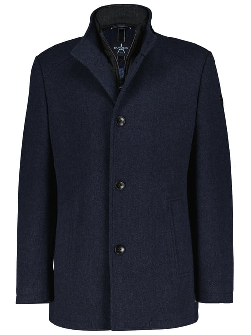 Wooddown wool coat - Navy - Image 1