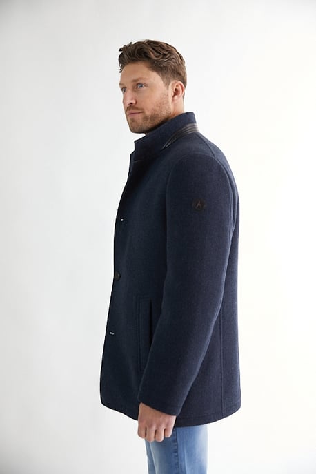 Wooddown wool coat - Navy - Image 4