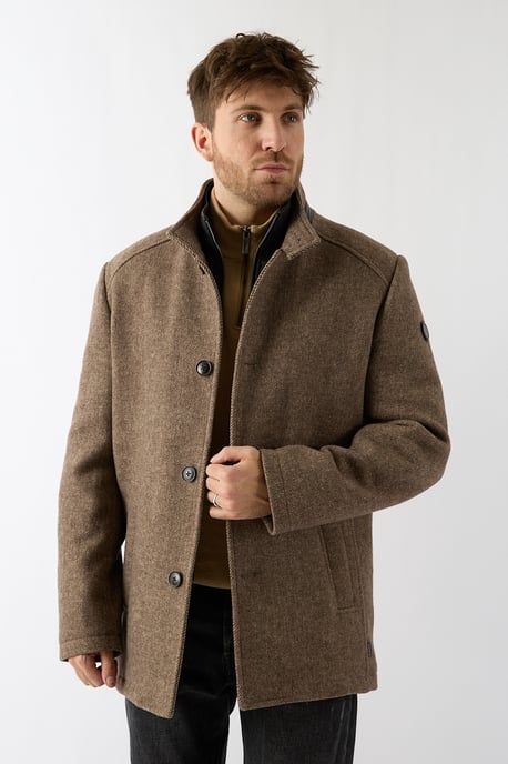 Wooddown wool coat - Antilope - Image 4