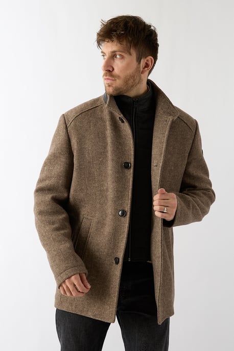 Wooddown wool coat - Antilope - Image 5